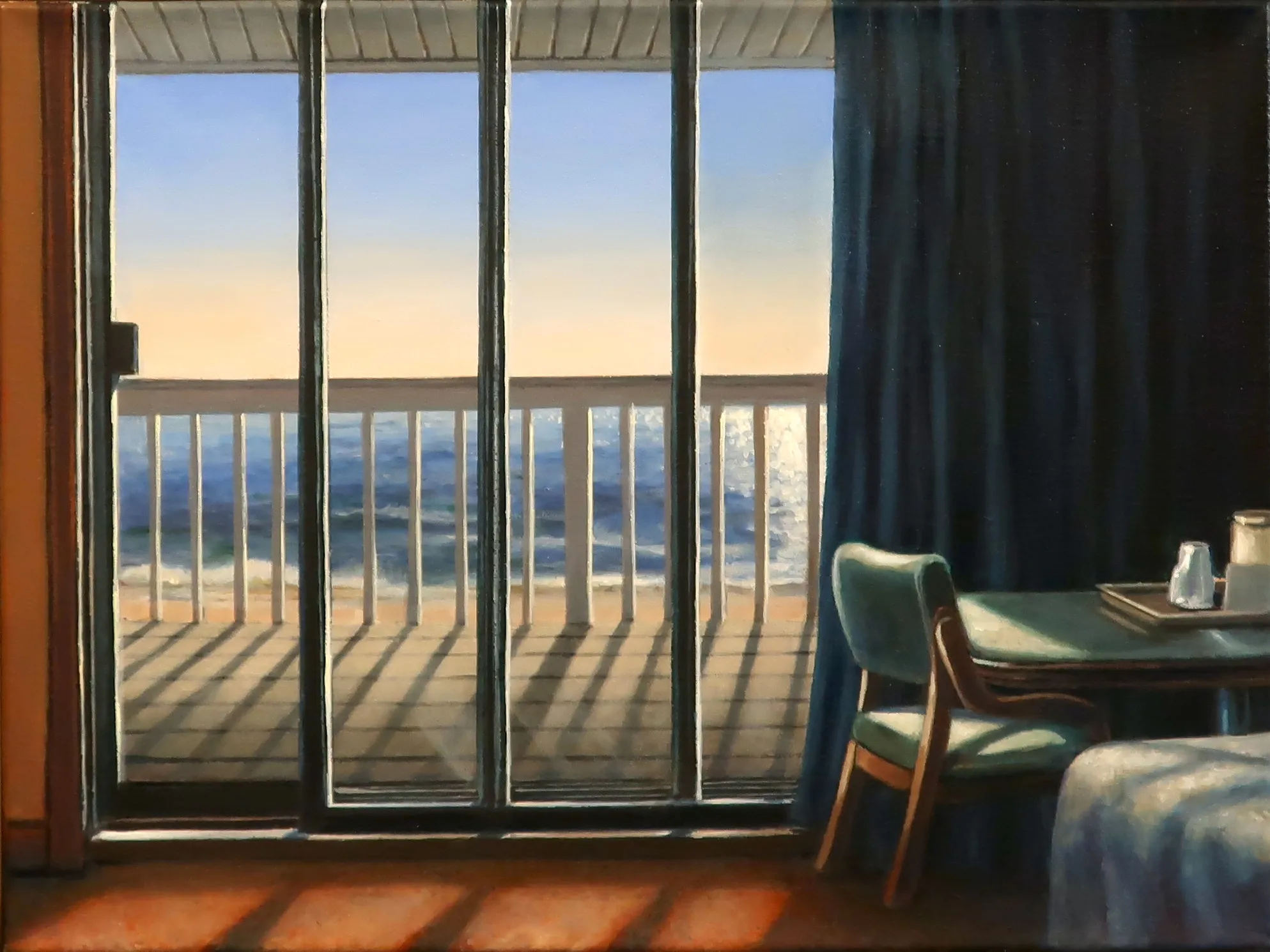 The Motel Room, Acrylic on linen by Michele Boll