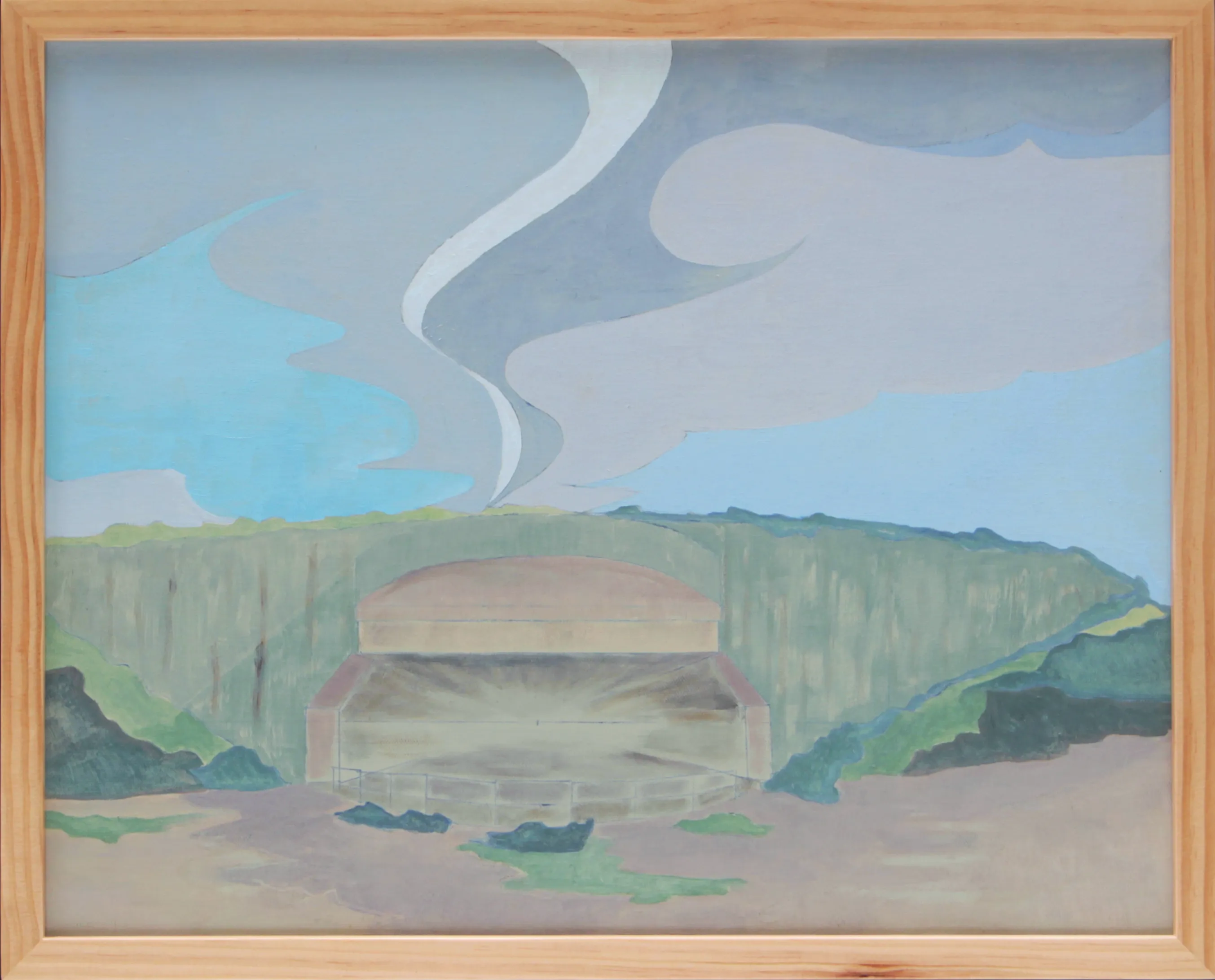 Battery Townsley, Oil / tempera on panel by Kate Derosier