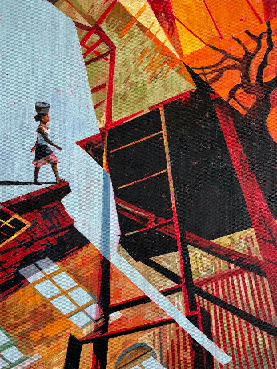 Resettled, Oil on canvas by Wendy Ellen James
