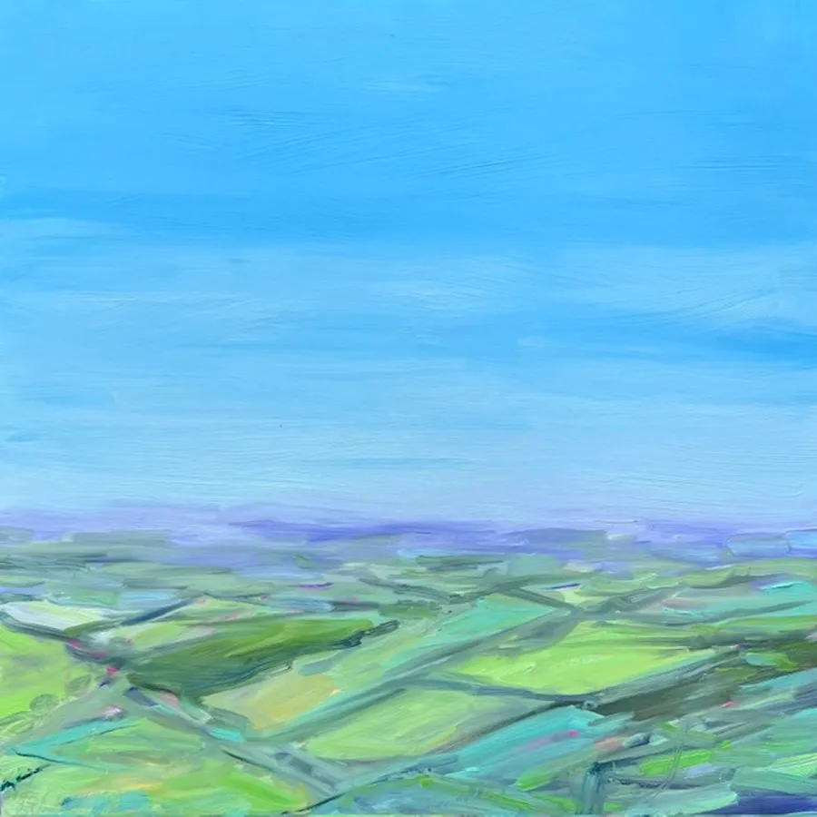 In Flight, Oil on board by Rose Walsh-Cooke